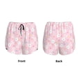 thumbnail image 5 of Vsdgher Easter Cute Rabbit Print Women's Running Double Layer Shorts High Waisted with Pockets Elastic Yoga Workout Athletic Gym Sports, 5 of 8