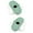 Green, variant on 2Pcs Waist Twist Plates, Abdominal Twist Boards, Mute Abdominal Trainer, Aerobic Black