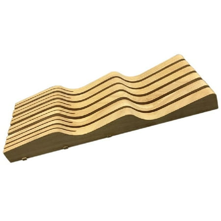 

ZOYONE In-Drawer Knife Block Wooden Knife Drawer Organizer Knife Holder Rack Storage