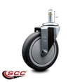 thumbnail image 2 of 5 Inch Thermoplastic Rubber Wheel Swivel 7/16 Inch Grip Ring Stem Caster SCC, 2 of 2