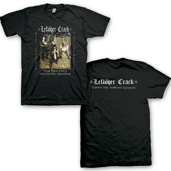 Men's Leftover Crack Black Metal T-shirt Medium Black