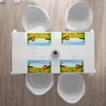 thumbnail image 3 of Ambesonne Cartoon Place Mats Set of 4, Lion Family in Forest, Standard Size, Pale Blue Yellow and Green, 3 of 4