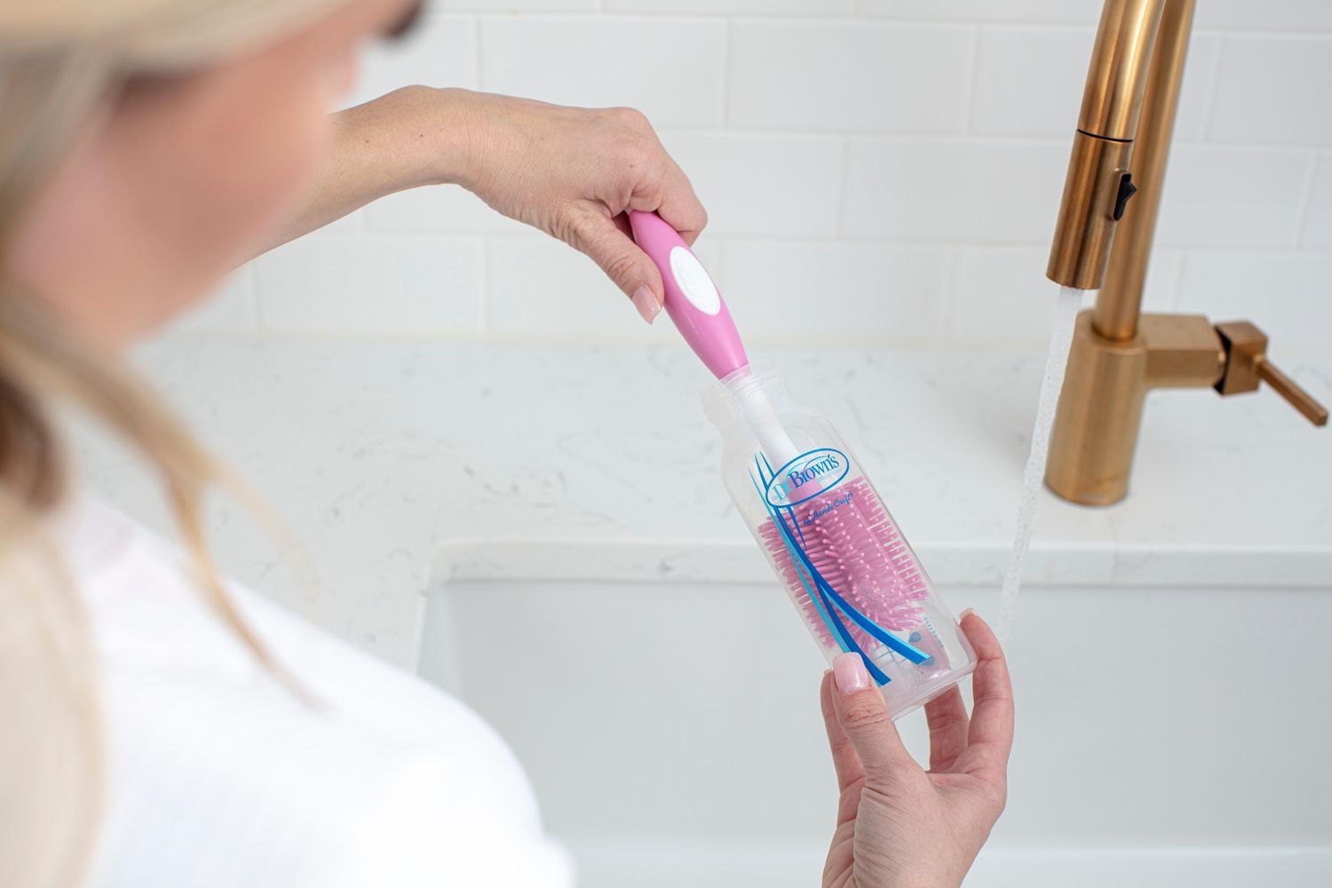 Brosse à biberon doux au toucher de Dr. Brown's