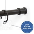 thumbnail image 3 of Mainstays Adjustable Tension Shower Curtain Rod, 44" - 72", Bronze, 3 of 7