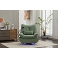 thumbnail image 2 of 270° Swivel Power Recliner Chair with Bluetooth Music Player, Intelligent Voice Control Reclining Chairs with USB Ports, Phone Holder and Hidden Arm Storage, Electric Rocker Sofa, 2 of 7