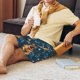 thumbnail image 5 of Balery German Shepherd Dog Pantalones cortos de pijama de punto de algodón para hombre con cinturilla y bolsillos-Small, 5 of 6