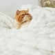 thumbnail image 4 of Manta para cama, forro polar de franela blanca, 130 x 150 cm, 4 of 7