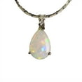 thumbnail image 2 of PASSIONATE LOVE STERLING SILVER NATURAL SOLID AUSTRALIAN WHITE OPAL NECKLACE, 2 of 6