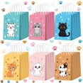 thumbnail image 1 of Bolsas de regalo para gatos Zhanmai, 24 unidades, regalos para fiestas de gatos para niños, 1 of 6
