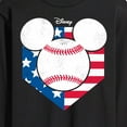 thumbnail image 3 of Disney - Americana - Mickey Baseball Flag Diamond - Men's Long Sleeve T-Shirt, 3 of 5