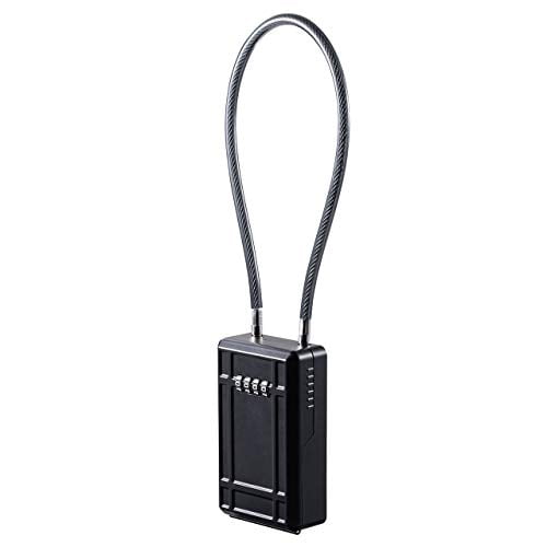Sanwa Direct Key Storage Key Box Dial Type 4 Digits Large Wire Length 46cm AntiTheft 200