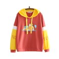 thumbnail image 1 of Minnieouse Sudadera con capucha estampada de algodón con capucha de manga larga deportes deportes mujer ropa Prendas para la parte del cuerpo Rojo amarillo L, 1 of 6