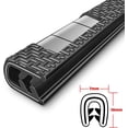 thumbnail image 2 of U Shape Rubber Edge Trim, 16 FT U Channel Rubber Edge Trim, Self-Adhesive Sheet Metal Edge Protector for Glass, Car Doors Edge Guard, Steel Plates, 2 of 8