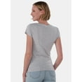 thumbnail image 4 of No Boundaries Scoop Neck Tee with Short Sleeves, Women's, 4 of 8
