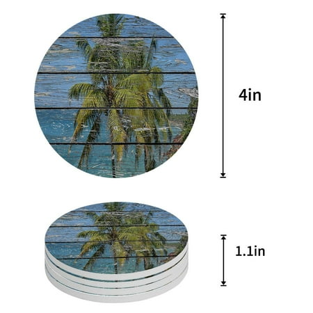 

FMSHPON Happy Halloween Set of 8 Round Coaster for Drinks Absorbent Ceramic Stone Coasters Cup Mat with Cork Base for Home Kitchen Room Coffee Table Bar Decor