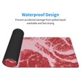 thumbnail image 4 of Pofeuu Striped Meat Print Desk Mat for Keyboard and Mouse，Computer Desk Matt for Desktop，Large Mouse Pad for Desk，Desk Pads on Top of Desks 12x31.5in, 4 of 8