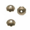 Antiqued Brass Scalloped Flower Bead Caps 6mm (50)