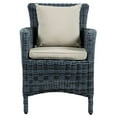 thumbnail image 2 of Modway Summon Dining Aluminum and Rattan Patio Armchair in Canvas/Beige, 2 of 4