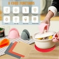 thumbnail image 5 of 6PCS Silicone Kitchen Set: Heat-Resistant Pot Holders Non-Slip Mini Oven Mitts Dish Tripods BPA-Free Easy Clean Silicone Trivet and Pot Holder Set Mini Oven Mitts Multipurpose Use Ideal for Christmas, 5 of 6