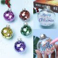 thumbnail image 2 of NOGIS 12 Pack Clear Plastic Christmas Ornaments Balls,3.15 inch Ornament Discs,Round Clear Plastic Fillable Ornament Christmas Ball for Crafts,Christmas,Wedding,Party,Christmas Tree（Round）, 2 of 7