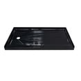 CKB Black 60x32 inch Left Drain Shower Base Pan, Single Threshold, Non ...