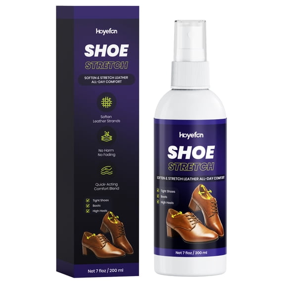 Shoe Stretch Spray, 7 OZ Premium Shoe Stretcher Relieve Tight Fit, Wide Feet, Professional Boot Stretcher Spray for Leather, Boot, High Heel, Canvas, Ideal for Valentine's Day Gifts for Women & Men