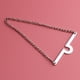 thumbnail image 2 of Collar de Plata Negro Sunnimix 3 piezas Barbell Pin para hombre ```, 2 of 8
