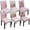 Pink White, variant on Halloween Chair Covers Set of 4 Ghost Dining Chair Covers for Party Kitchen Removable Seat Cover for Chairs Halloween Decorations Indoor