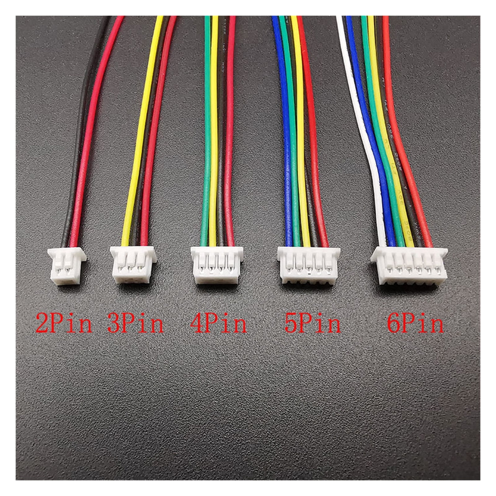 5/10 Pairs JST 1.25 Male Female Wire Connector Pitch 1.25mm 2P/3/4/5/6 Pin JST Plug Jack Terminal Cable Connector Length 10CM