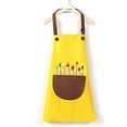 thumbnail image 2 of ZACPNCV Kids Apron Adjustable Children Chef Art Smock with Pocket for Girl Boy Activity Yellow 3-5 Years, 2 of 4