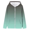 thumbnail image 3 of Shadoumai Fall Clothes For Girls Hooded Cardigan Jacket Autumn Winter Warm Zipper Sweatshirt Solid Color Patch Pocket Outerwear Cozy Casual, 3 of 3