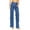 Dark Denim, variant on Machine Jeans Women's Juniors High Waist Wide-Leg Jeans (1, Dark Denim)