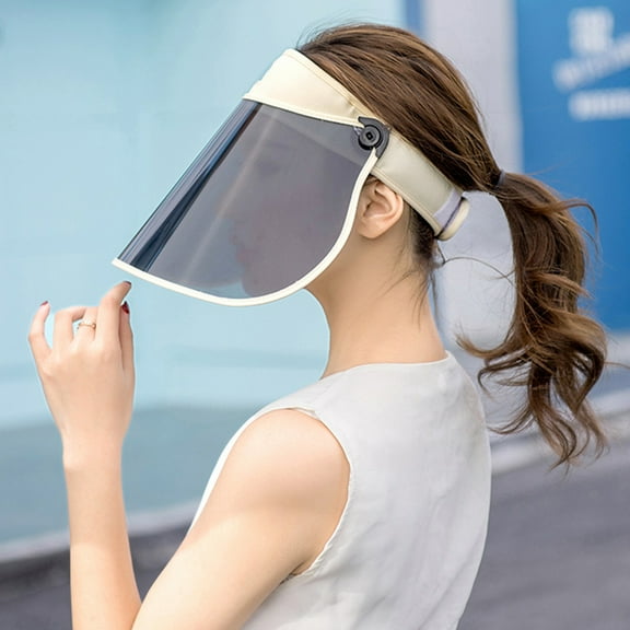 Cheers US Women Summer Anti UV Detachable Sun Hat Visor Cap Wide Large Brim Outdoor Beach Cap