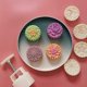 thumbnail image 2 of 125g Mooncake Mold Cartoon Flower Shaped Diy Baking Mold For Mid-Autumn Festival -ZHENV, 2 of 5
