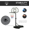 thumbnail image 5 of Aosom Poolside Basketball Hoop Stand Portable Basketball System Goal,  Adjustable Height 3'-4', 30" Backboard, 5 of 10