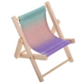 thumbnail image 4 of GOOHOCHY Pequeña silla de playa plegable con soporte para teléfono, modelo de mueble en miniatura para escritorio, soporte creativo para teléfono, soporte novedoso para el hogar., 4 of 8