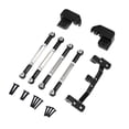 thumbnail image 1 of Fiocias RC Car Axle Rod Aluminum Alloy Replacement Kit Model Car Axle Rod Four Link Mount Rod Secure Fitment Complete Set Suitable for RC Crawling Sports DIY black, 1 of 8