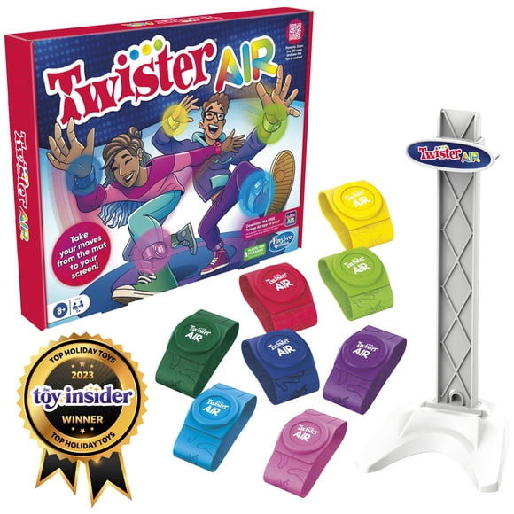 Twister Air Board Game for Kids and Family with AR App Links to Smart Device Ages 8 and Up
