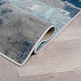 thumbnail image 5 of World Rug Gallery Bari Contemporary Abstract Art Area Rug - Blue 3'3"x5', 5 of 8