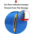 thumbnail image 4 of HSHDLDF 4pcs 3D Super Reflective Stickers Carbon Fiber Strips Car Side Door Edge Bumper Anti-Scratch Protection Guards Trim Stickers Universal (Diamond Red), 4 of 4