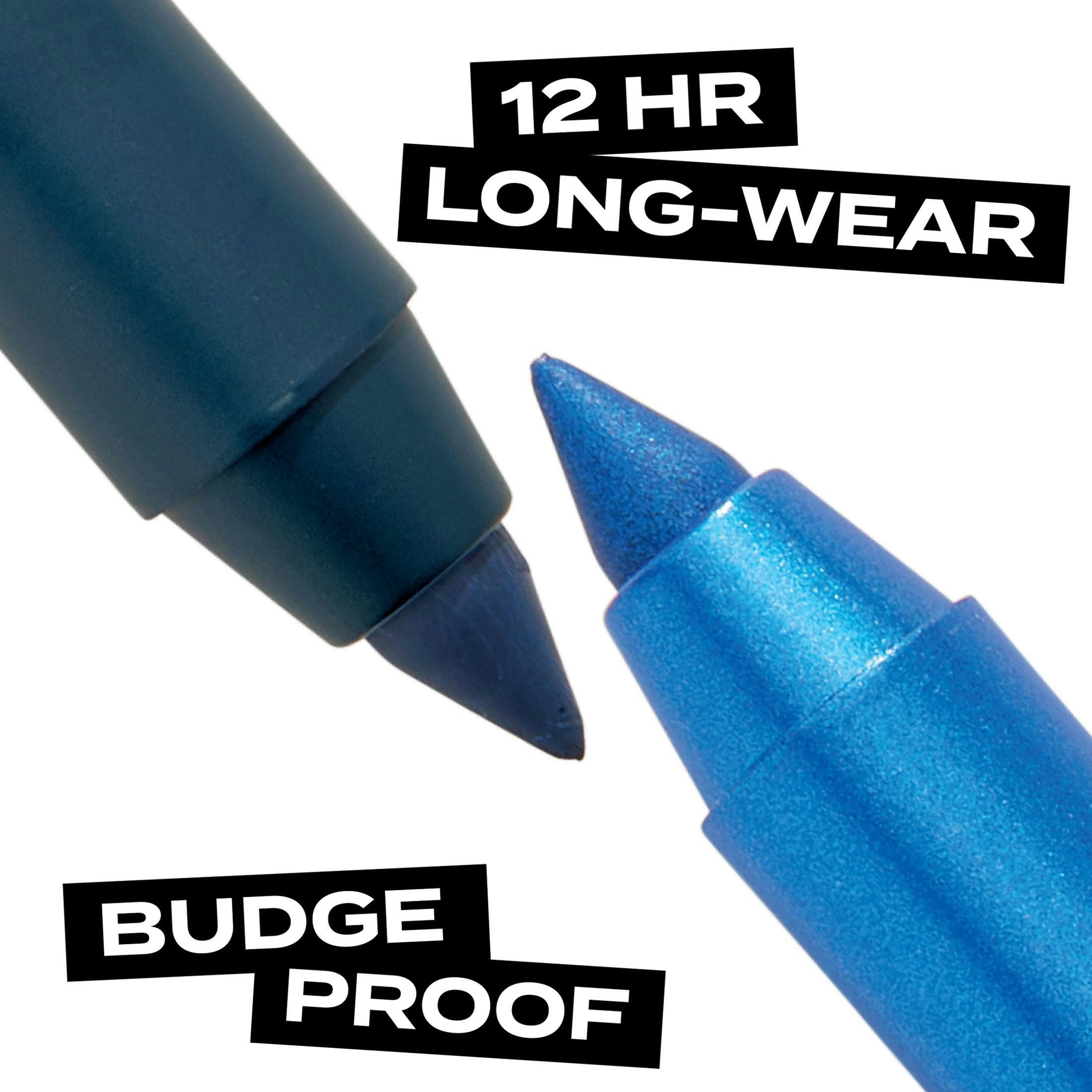 Hard Candy Party Lines 2-In-1 Eyeliner Duo, Soul Mate, Matte Navy & Metallic Cobalt Blue