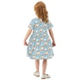 thumbnail image 6 of joogoo Cartoon Fox Girls' Short Sleeve Dress Kids Dresses 3T, 6 of 8