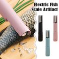 Cordless Electric Fish Scaler - 6000 RPM, IPX7 Waterproof, With 2 Cutter Heads & Rechargeable Battery