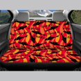 thumbnail image 6 of Uourmeti Fire Shark Print Car Seat Covers 3 PCS Car Seat Covers Full Set Breathable Non Slip Suitable for Truck Sedans, 6 of 10