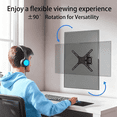 thumbnail image 5 of MountFTV Full Motion TV Wall Mount with 180° Rotation for Most 26–50 inch TVs, TV Monitor Wall Mount Bracket holds up to 55lbs, Max 400x400mm, 5 of 8