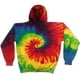 thumbnail image 1 of Colortone - Sudadera con capucha teñida Modelo Rainbow Tie Dye Unisex (Arcoiris) Colortone UTRW4121_rainbow, 1 of 2