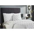 thumbnail image 4 of Better Trends 4 Piece Chenille Bedspread Set for King Bedspread 100% Cotton Lightweight Bedspread for All Season Charleston Collection (Gray), 4 of 6