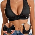 thumbnail image 6 of CheerKidz Women's Satin Front Closure Push Up Bra Black S, 6 of 7
