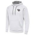 thumbnail image 2 of Men's Antigua White Jacksonville Jaguars Brushed Carbon Victory Pullover Hoodie, 2 of 4