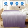 thumbnail image 4 of Dark Purple Ombre Cooling Blanket,Lightweight Summer Throw Blanket with Double Sided Cold Effect,Purple White Gradient Modern Abstract Art Picnic Blankets Bed Sheet for Hot Sleepers 30"x40", 4 of 8
